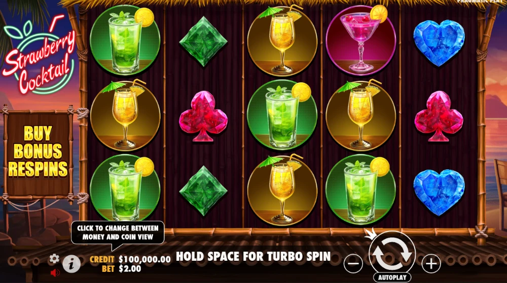 strawberry coctail slot game