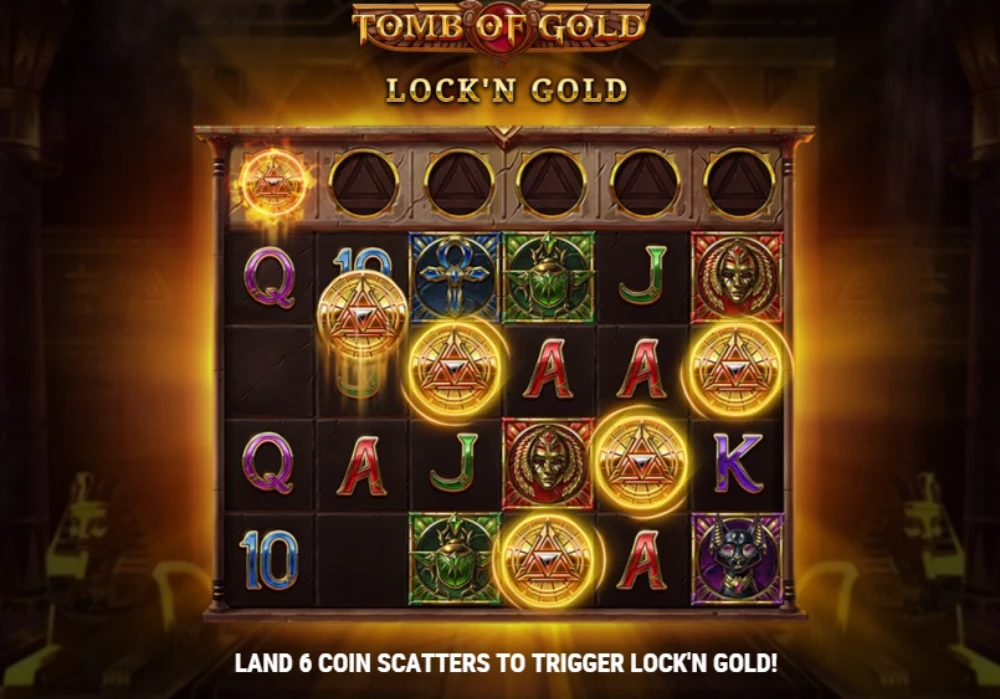 tomb of gold slot features