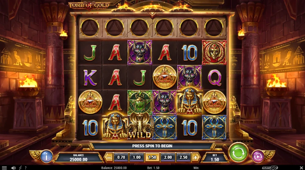 tomb of gold slot game
