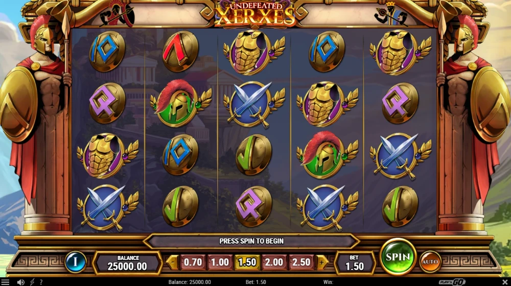 undefeated xerxes slot game
