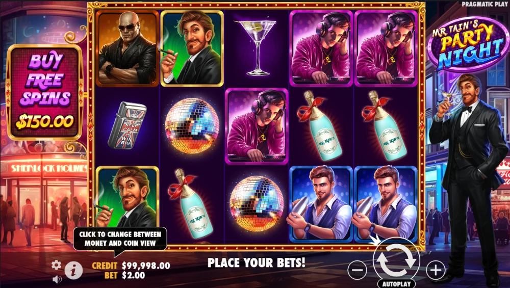 mr tains party slot game play