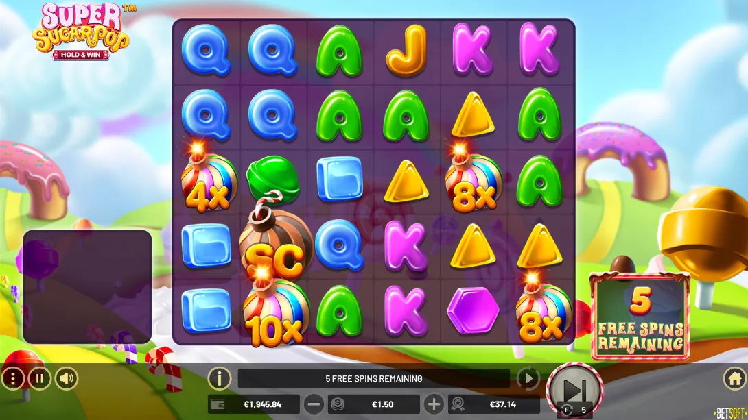Super sugar pop slot game