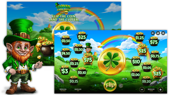 clover cash pots slot game