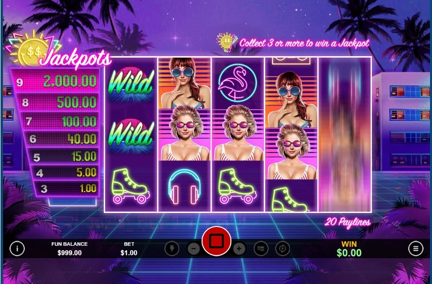 Miami Jackpots Slot Gameplay