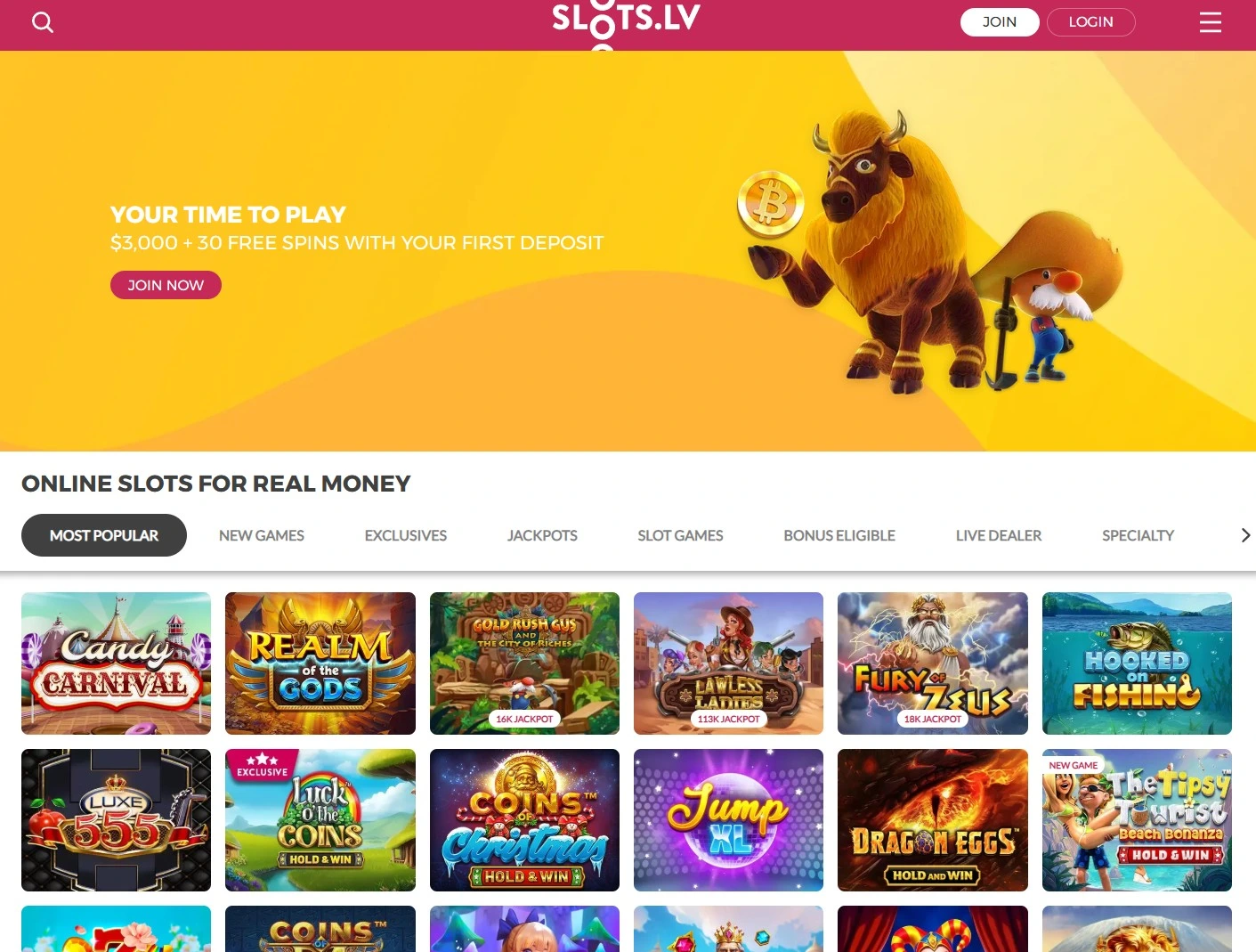 Slots LV Interface