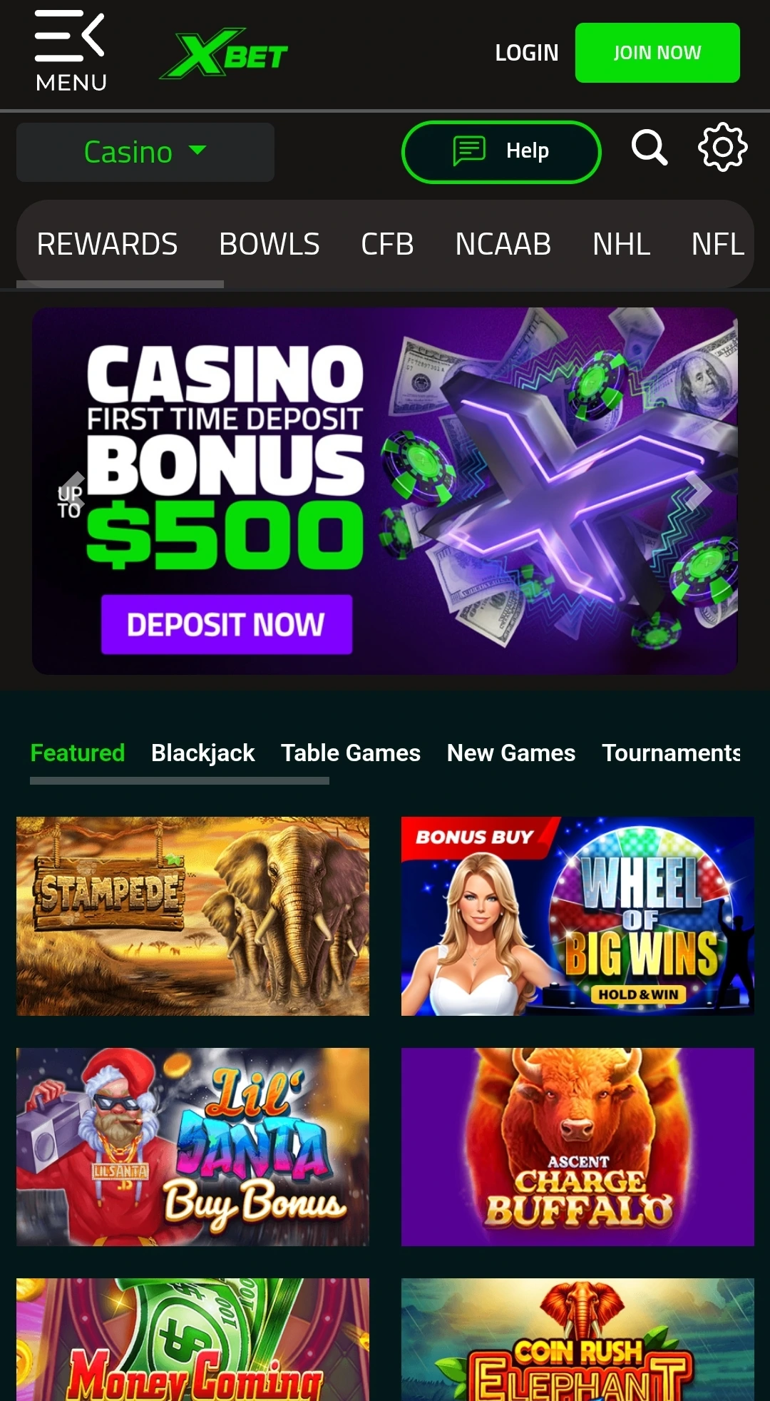 XBet App Interface