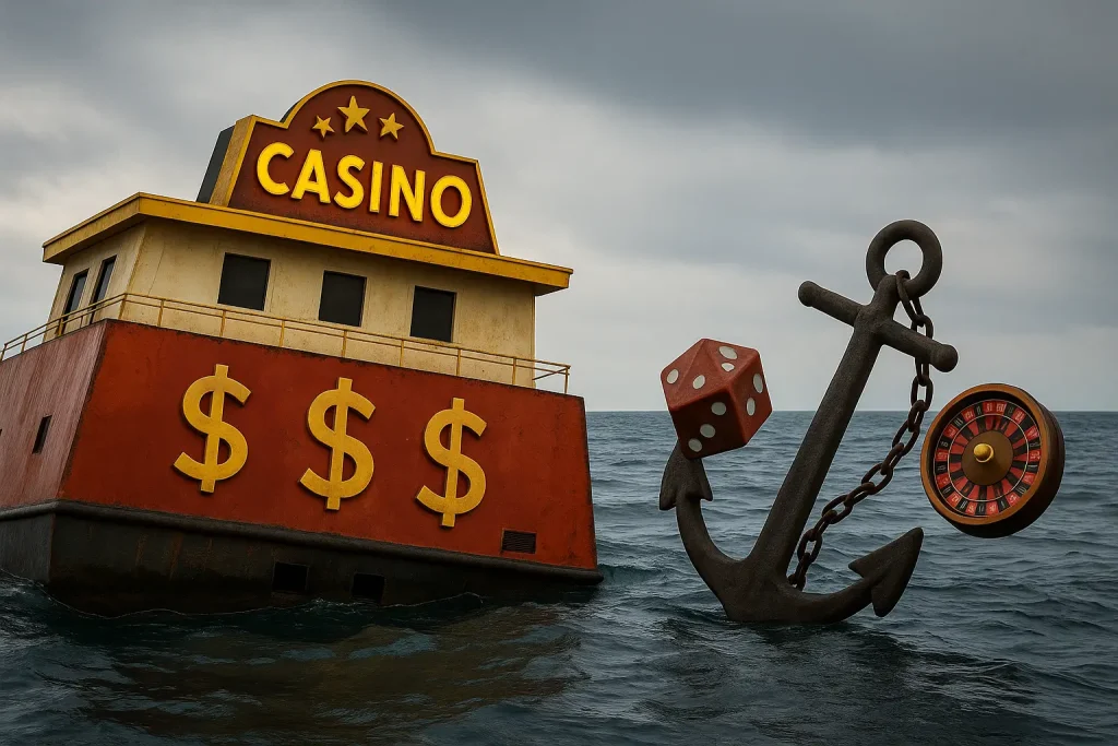 sinking casino financial