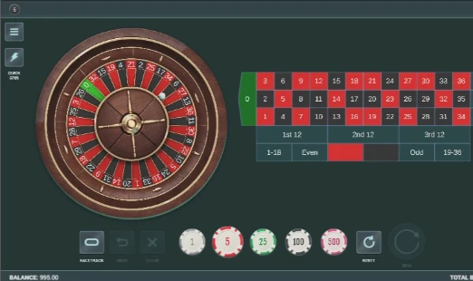 European Roulette Table
