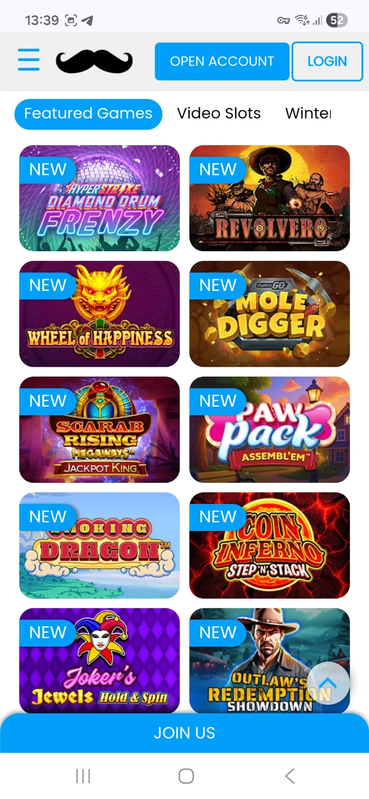 Mr Play Mobile Interface