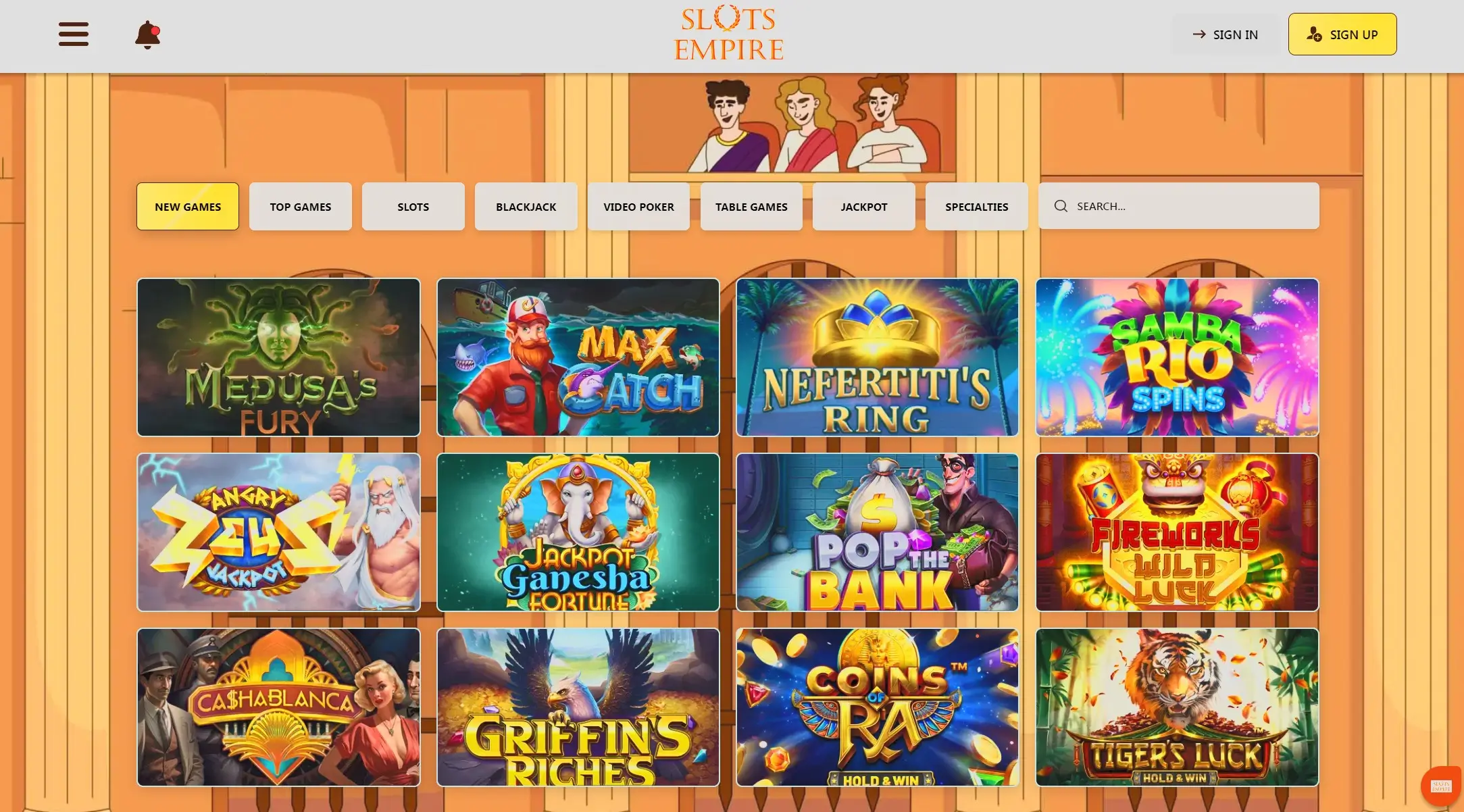 Slots Empire Casino 2026 Redesign