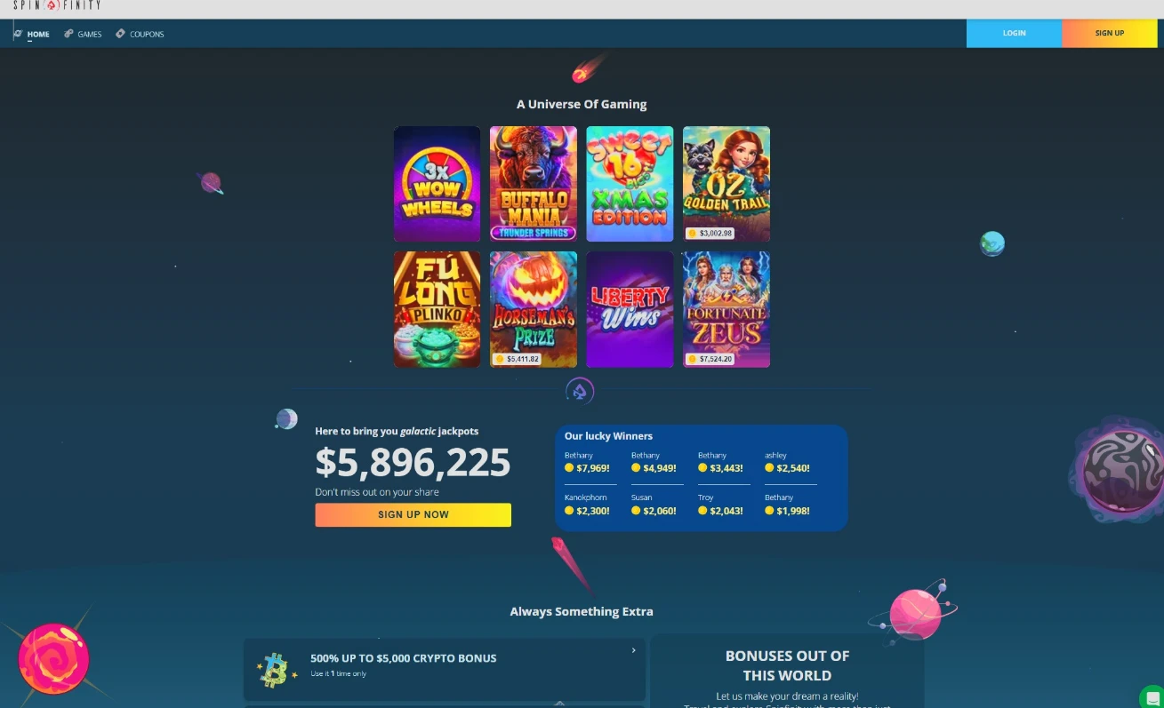 Spinfinity Online Casino