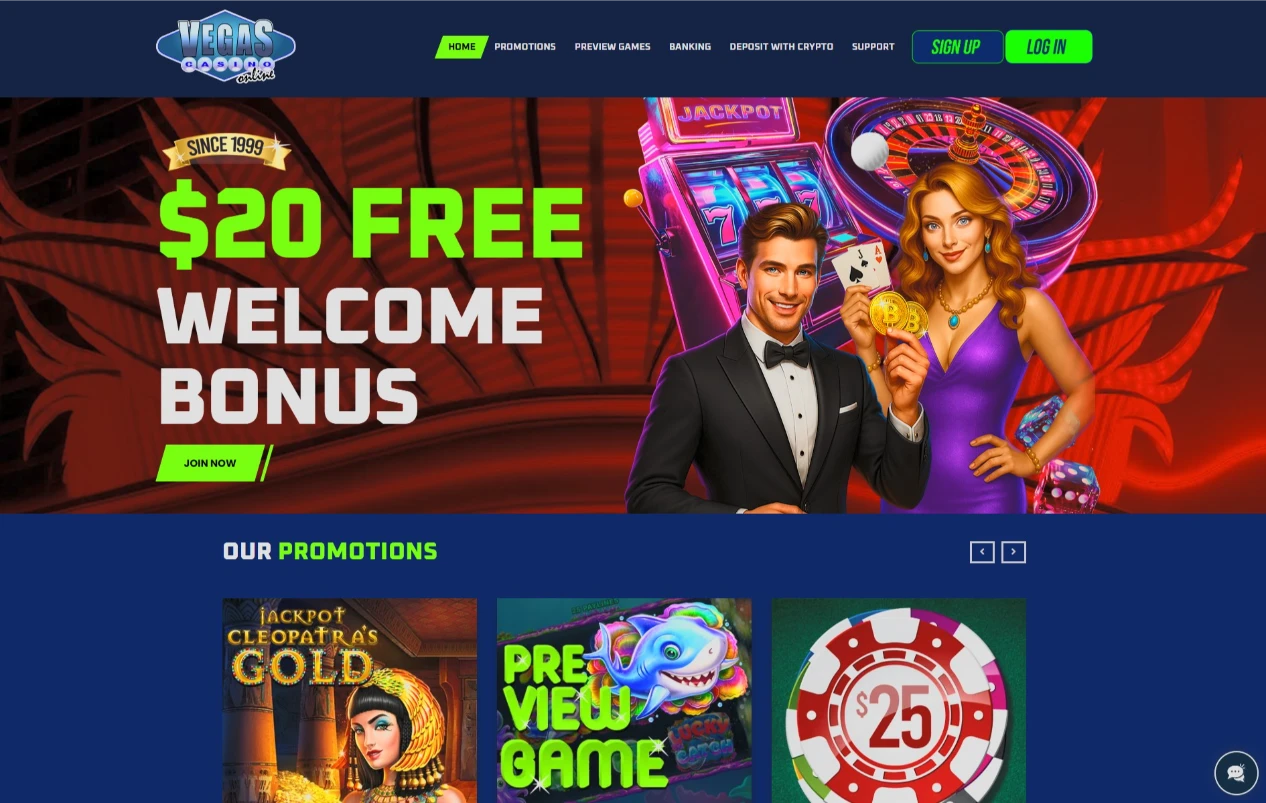 Vegas Casino Online Interface 2026