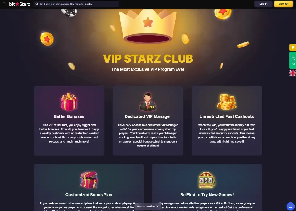 BitStarz VIP Club Dashboard