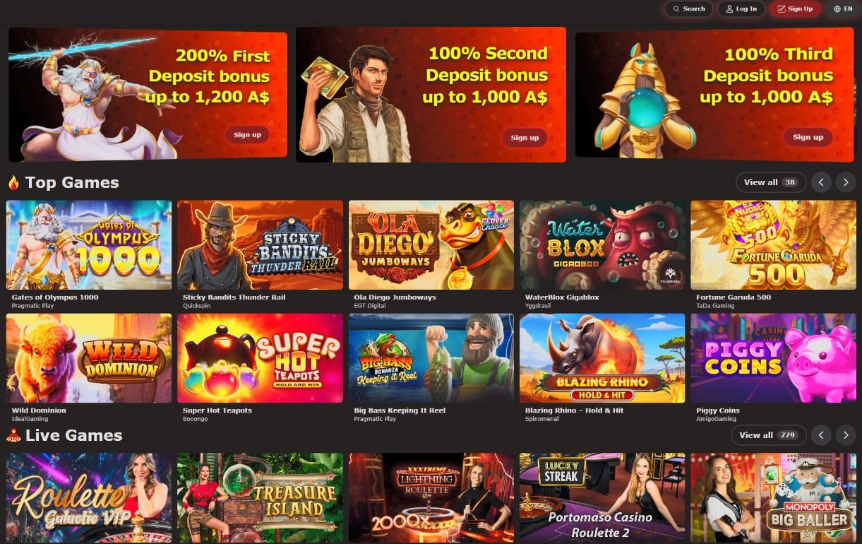 Mr Jones Australian casino page
