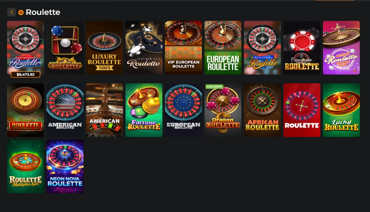 MyBookie software roulette games lobby
